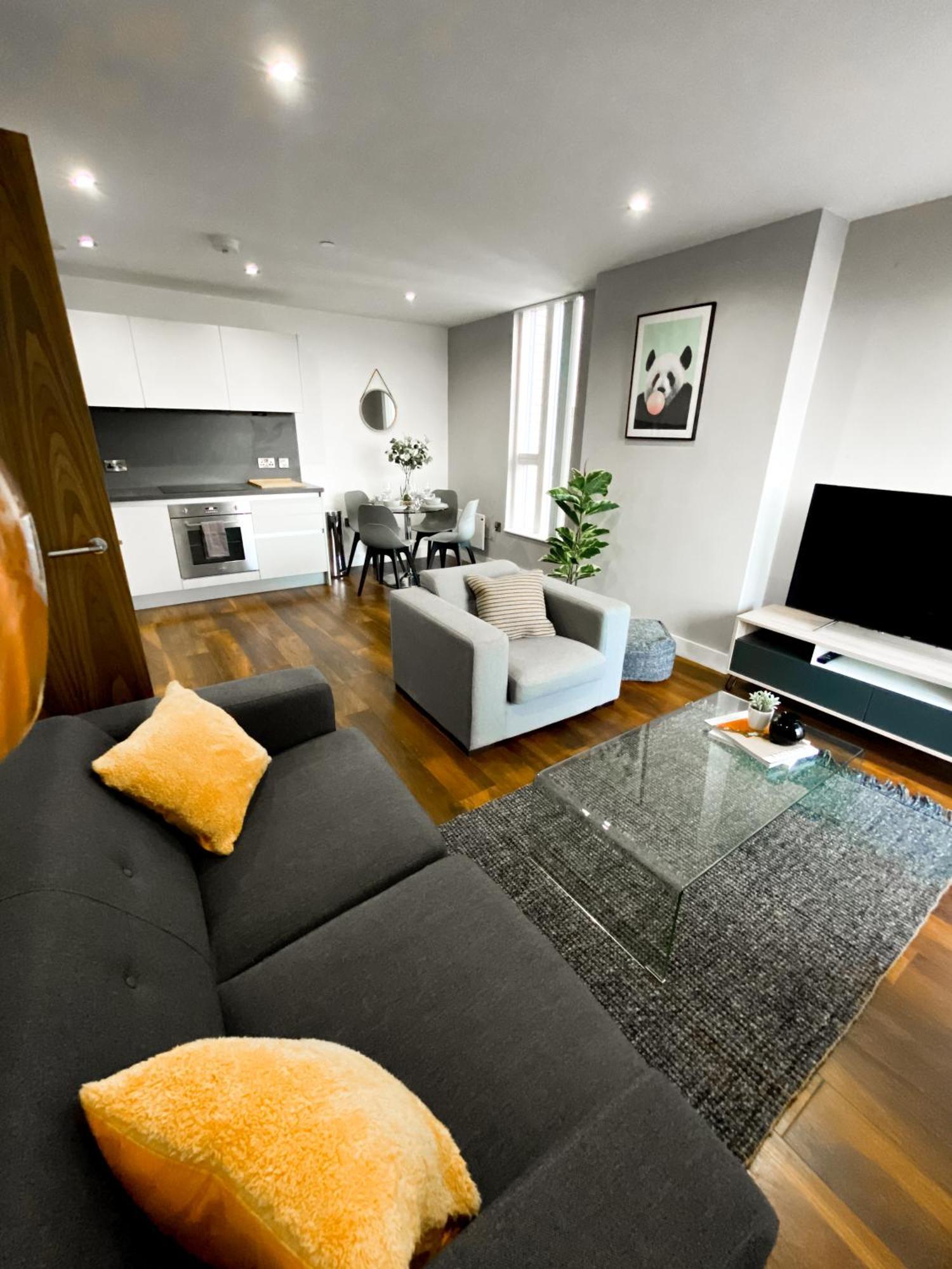 The Panda - Modern 2 Bedroom Apt In Manchester City Centre Ngoại thất bức ảnh